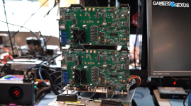 Inženýři společnosti AMD předvádějí velmi unikátní sady integrovaných obvodů pro testování funkcí AM5 základních desek.