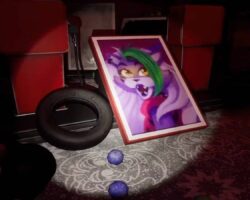 "Cassie sleduje Roxy v Glamrock Salonu a na Roxy Raceway v Five Nights At Freddy's: Security Breach - Ruin"