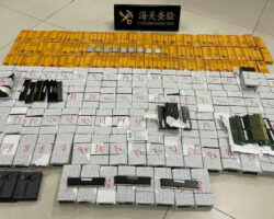 Čínské celní orgány odhalily stovky procesorů a paměťových modulů ukrytých pod karoserií auta.