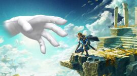 Hráč z Legendy Zelda: Slzy království použil Ultrahand k vytvoření Master Hand z Super Smash Bros.