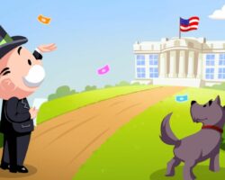 Hra Monopoly Go s odměnami na President's Trail